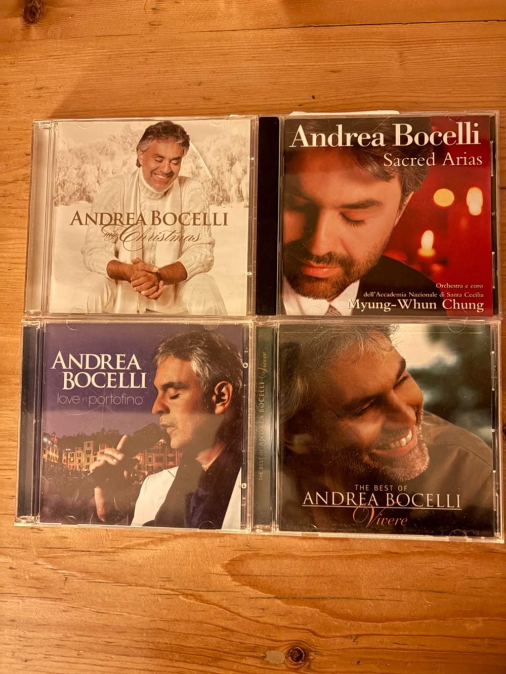 Andrea Bocelli CD Collection - Assorted Set: Sacred, Best of, Christmas, Love